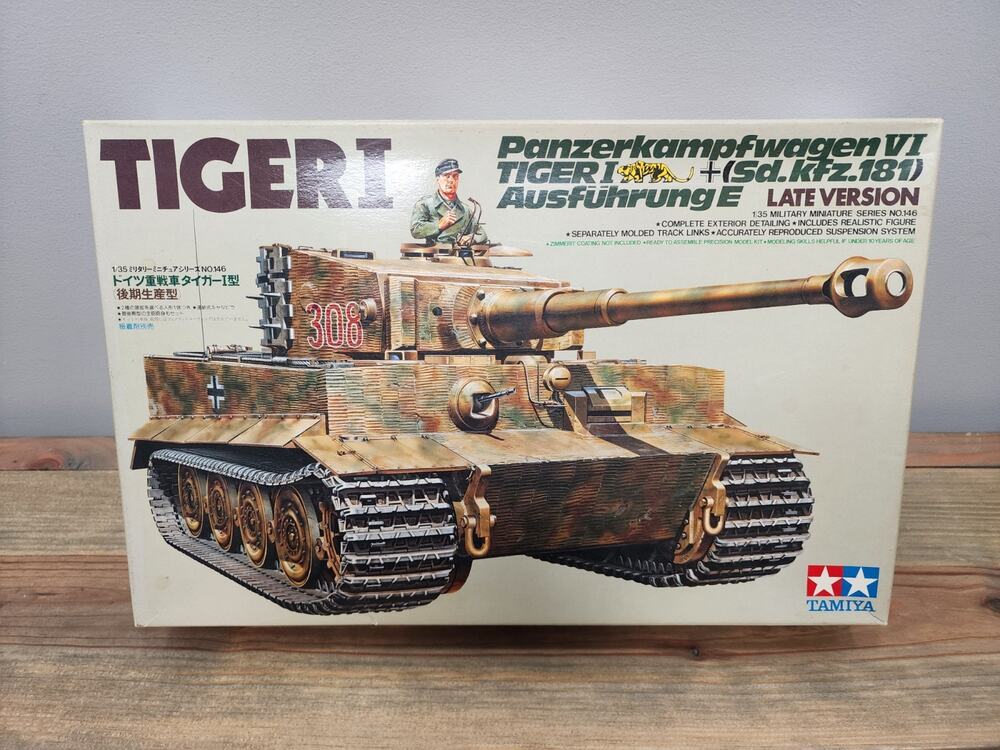 Tamiya 35146 Tiger I Panzerkampfwagen VI Sd.kfz.181 Ausfuhrung E Late 1:35 Scale